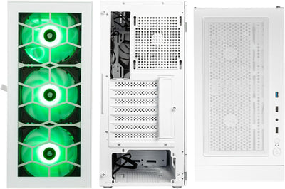 Kolink Observatory HF Glass PC-Gehäuse, Sechs ARGB-Lüfter, 330 mm GPU-Freiheit, ATX-Motherboard, Gla