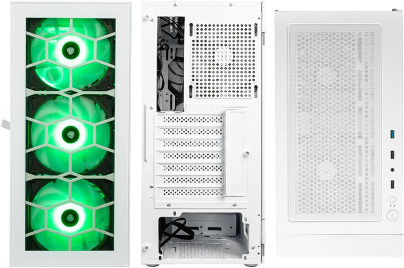 Kolink Observatory HF Glass PC-Gehäuse, Sechs ARGB-Lüfter, 330 mm GPU-Freiheit, ATX-Motherboard, Gla