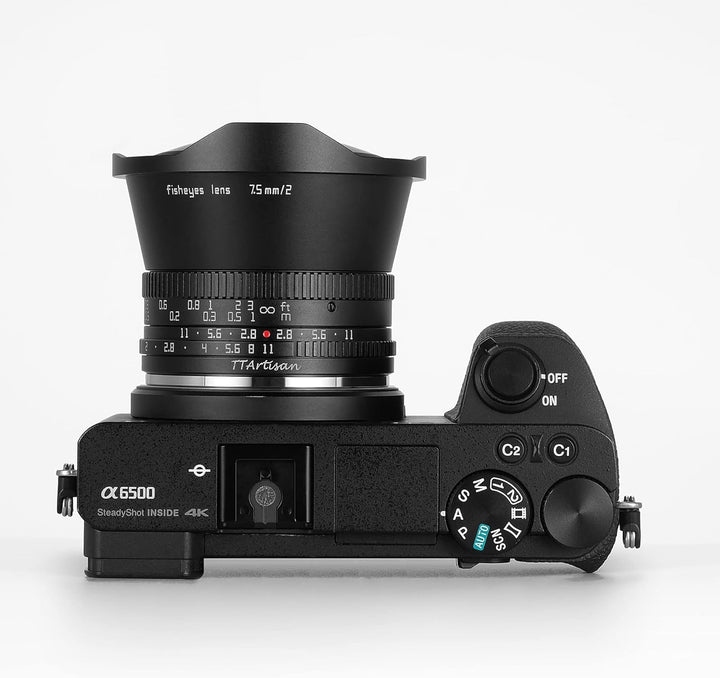 TTARTISAN 7.5mm F2.0 APS-C Fisheye Objektiv Manueller Fokus für Fuji X Mount