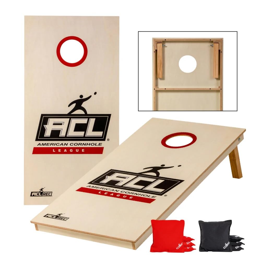 Cornhole Set – 120 x 60 cm - Sackloch Spiel – Wicked Wood – offiziell ACL-lizensiertes Set of Boards