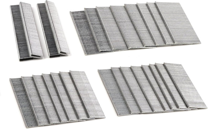 NEU MASTER Nägel 18GA und Klammern Type90 18GA Set Insgesamt 1600 Stück für NTC0040/NTC0023 Tacker,