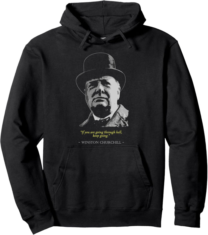 Winston Churchill Zitat Pullover Hoodie