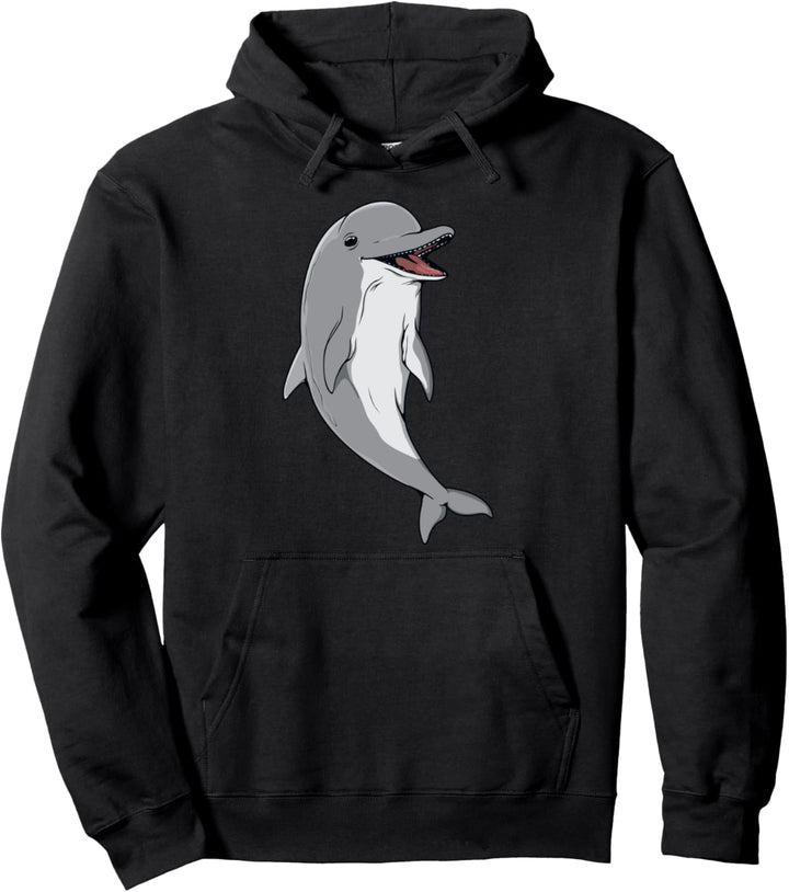 Delfin Bild Zeichnung Design Tümmler Delfin Pullover Hoodie