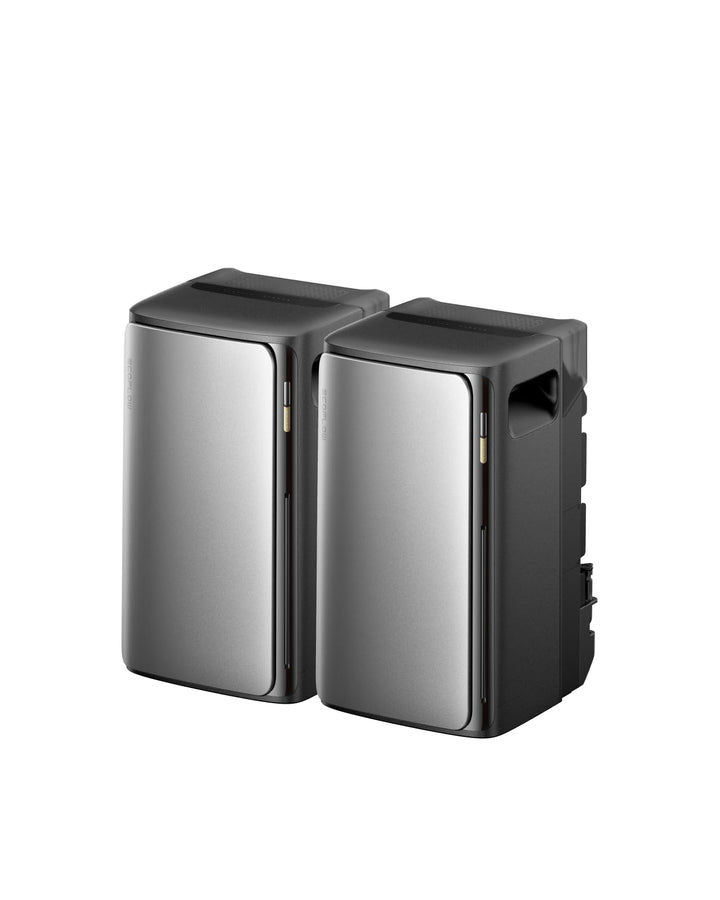ECOFLOW STREAM Ultra 2er-Pack, Balkonkraftwerk mit Speicher, 3,84kWh Solarspeicher, 2300W Dual AC-An