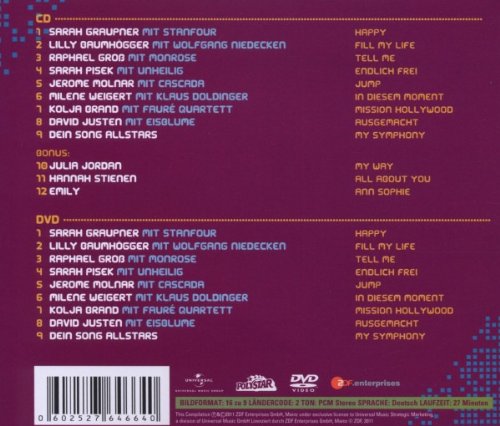 Dein Song 2011, Audio-CD