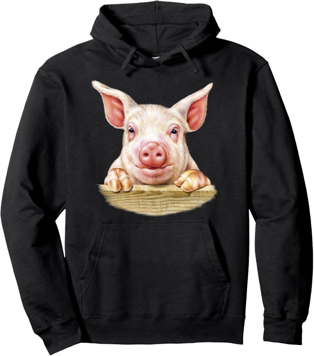 Niedlicher Schweinezuchtbetrieb Zuchttierstall Pullover Hoodie