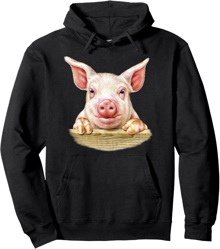 Niedlicher Schweinezuchtbetrieb Zuchttierstall Pullover Hoodie