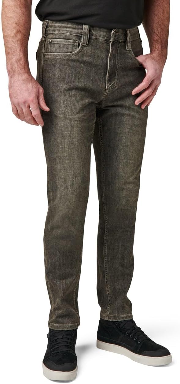 5.11 Tactical Herren 'Defender – Flex Jean – Slim 34W / 32L Beton-waschung, 34W / 32L Beton-waschung