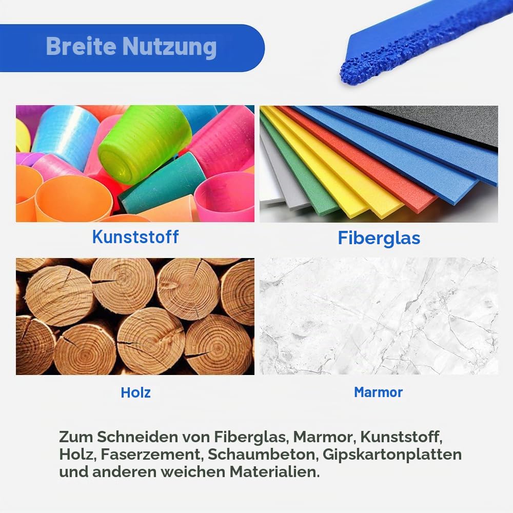 HIGHDRIL 100mm Diamant-Stichsägeblatt – 5 Stück Durchmesser 4 Zoll/100 mm für gerade oder gebogene S