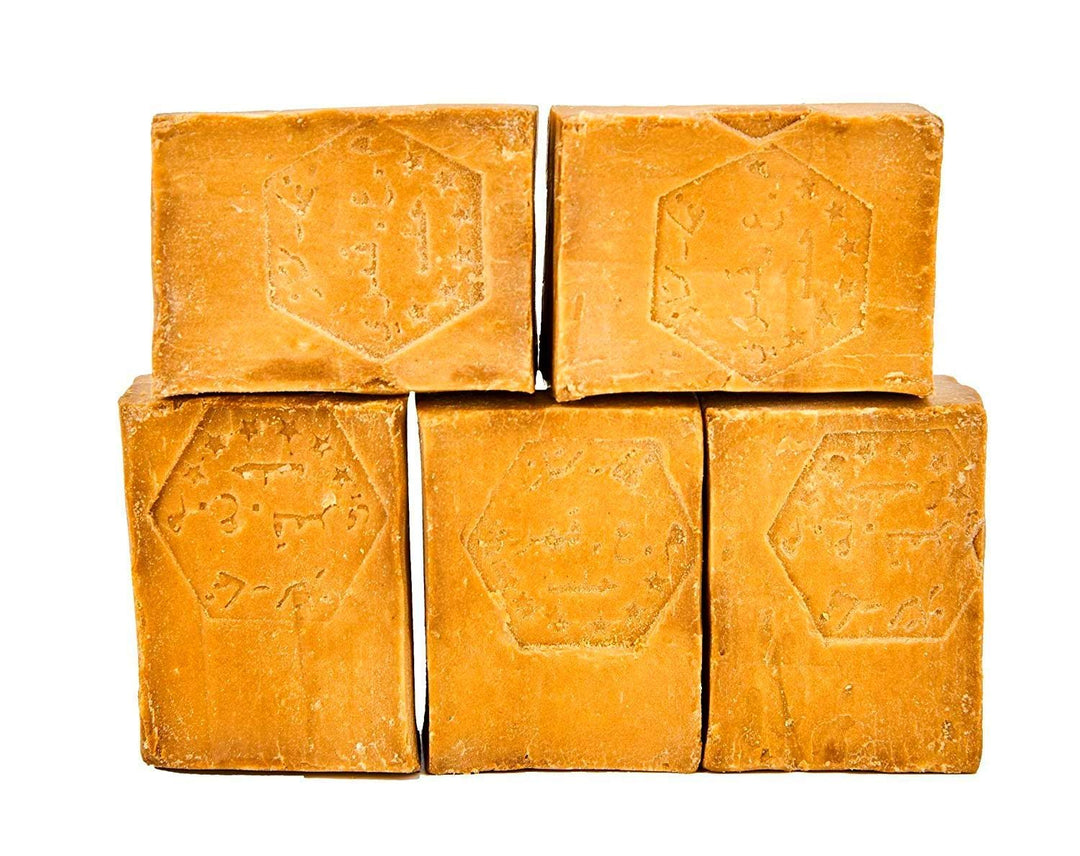 Carenesse Aleppo Seifen Paket Premium Quality 5 Stück 45% Olivenöl 55% Lorbeeröl original Olivenölse