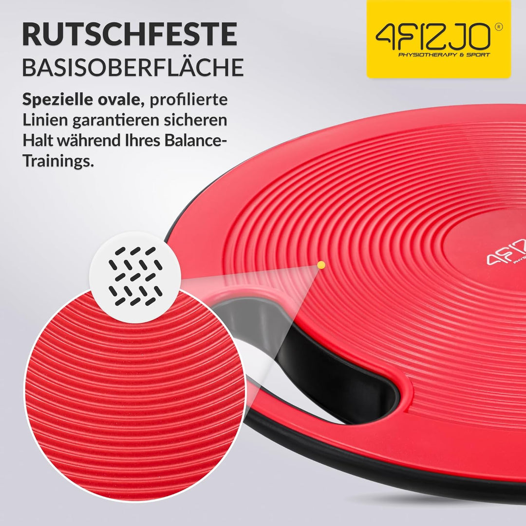 Balance Board 40cm, Wackelbrett mit Griffen, Gleichgewichtsboard, Therapiekreisel Physiotherapie, fü