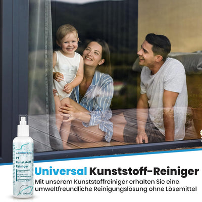 LABROTEC P1 Kunststoffreiniger 3L mit Dosierhahn – Effektiver Reiniger für Fensterrahmen, Autos, Sne