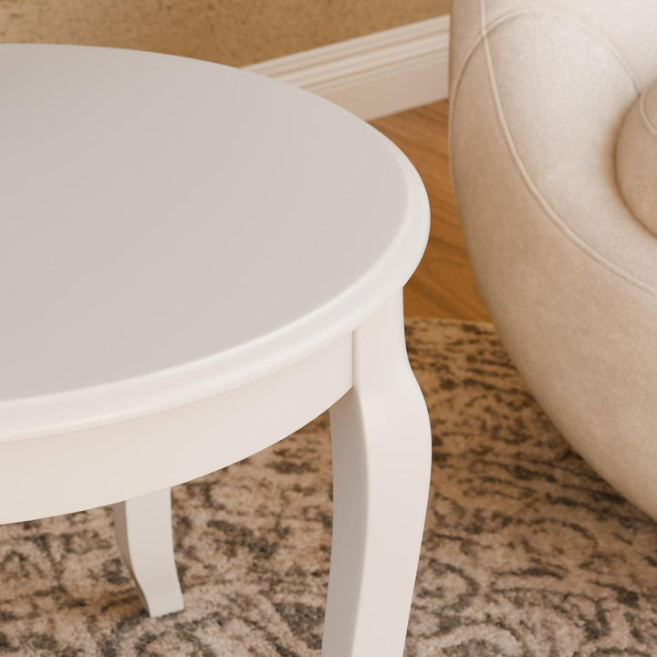 SIGNAL MEBLE Klassischer Couchtisch, Royal, 60 x 50 cm, Weiss