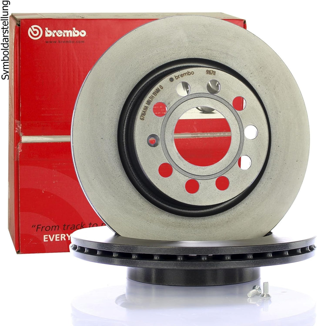 Brembo 09.A820.11 COATED DISC LINE Bremsscheibe - 1 Stück & P 85 113 Bremsbelagsatz, Scheibenbremse