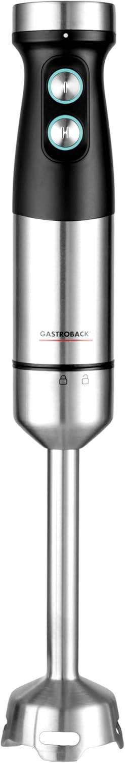 GASTROBACK #40972 Design Power Stabmixer Set 5-in-1, Silber, Schwarz