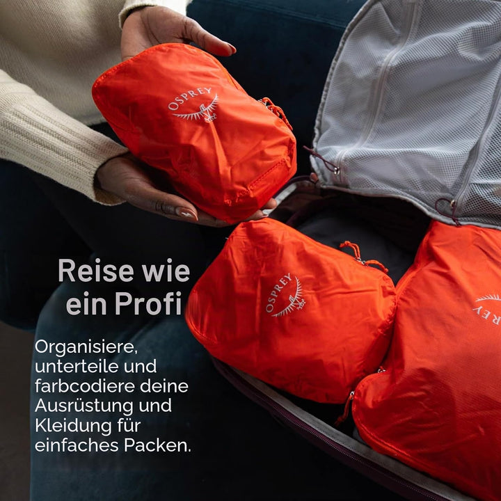 Osprey Ultralight Packwürfel Mars Orange S - Fassungsvermögen 2L, Mars Orange S - Fassungsvermögen 2