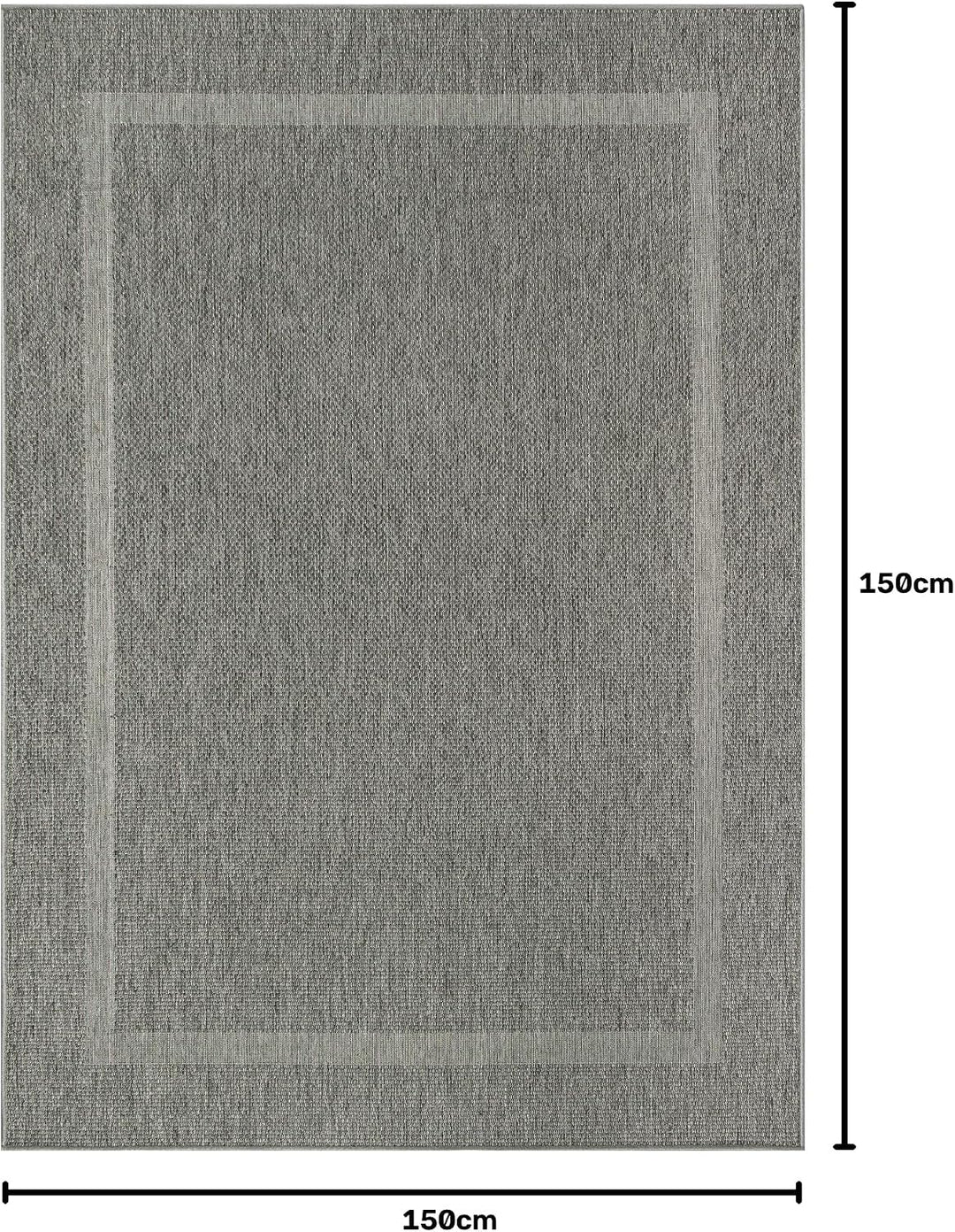 Mia´s Teppiche Malaga In- &amp; Outdoor Teppich Flachgewebe, Modisches Design, Schicke Farben, für Balko