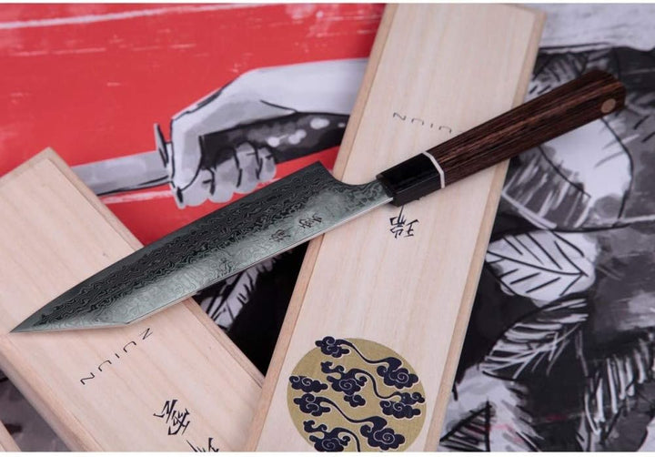 Kanetsugu Zuiun KIRITSUKE/SANTOKUMESSER - Küchenmesser, Chefmesser, Fleischmesser, Allzweckmesser &