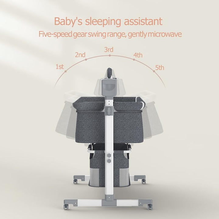 Beistellbett Baby, Convertible Grosser Raum Babybett für Co-Sleeping, Beistellbett Baby Boxspringbet