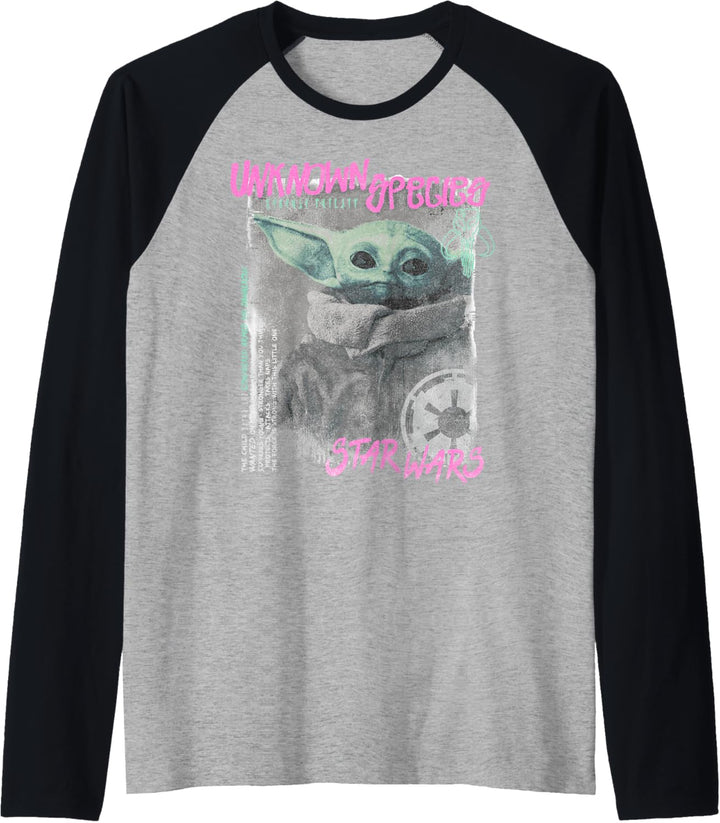 Star Wars The Mandalorian The Child Unknown Species Grunge Raglan