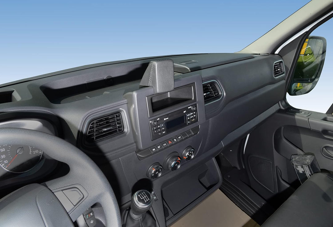 KUDA 7695 Halterung für Navikonsole Opel Movano/Renault Master ab 2019 Kunstleder schwarz