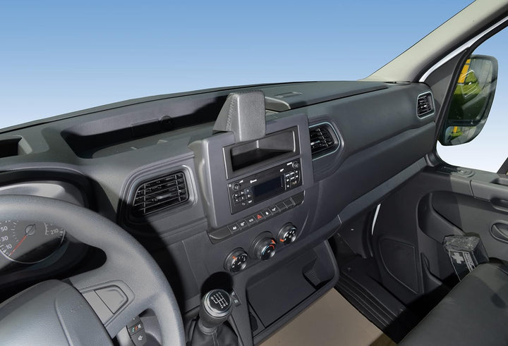 KUDA 7695 Halterung für Navikonsole Opel Movano/Renault Master ab 2019 Kunstleder schwarz