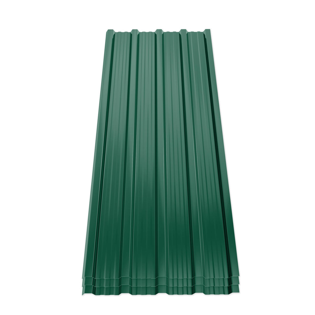 Mondeer Set of 14 Metal Trapezoidal Sheet, Corrugated Sheet for Roof, Roof Sheets, Trapezoidal Sheet