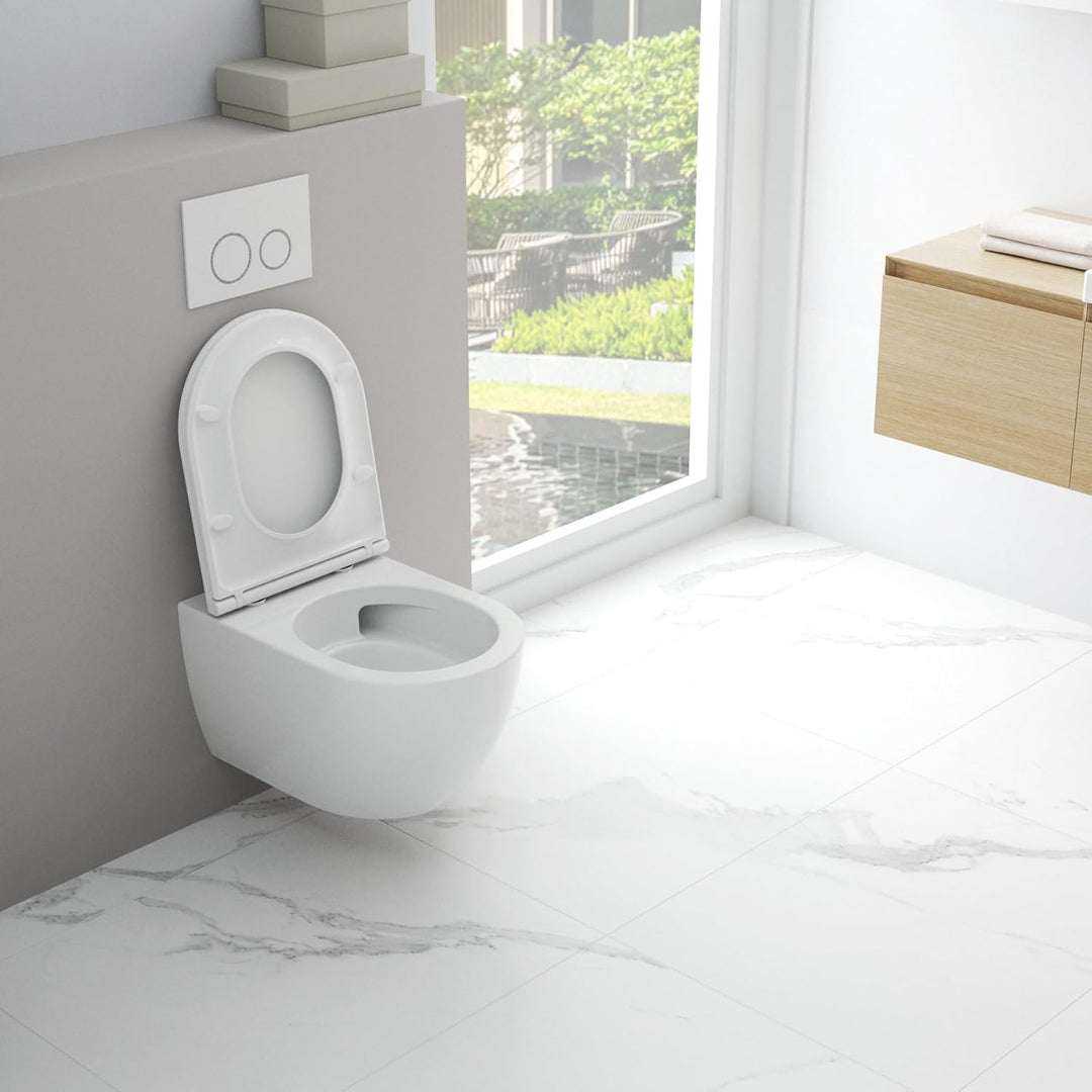 Whirlflush Hänge-WC Soho 3.0 Weiss Glanz | Spülrandlos für Hygiene &amp; Leichte Reinigung | Tornado-Spü