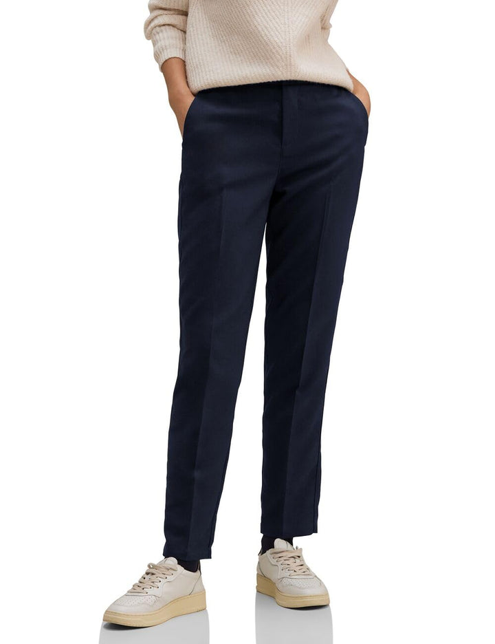 Street One Damen Twill Hose 46W / 30L Deep Blue, 46W / 30L Deep Blue