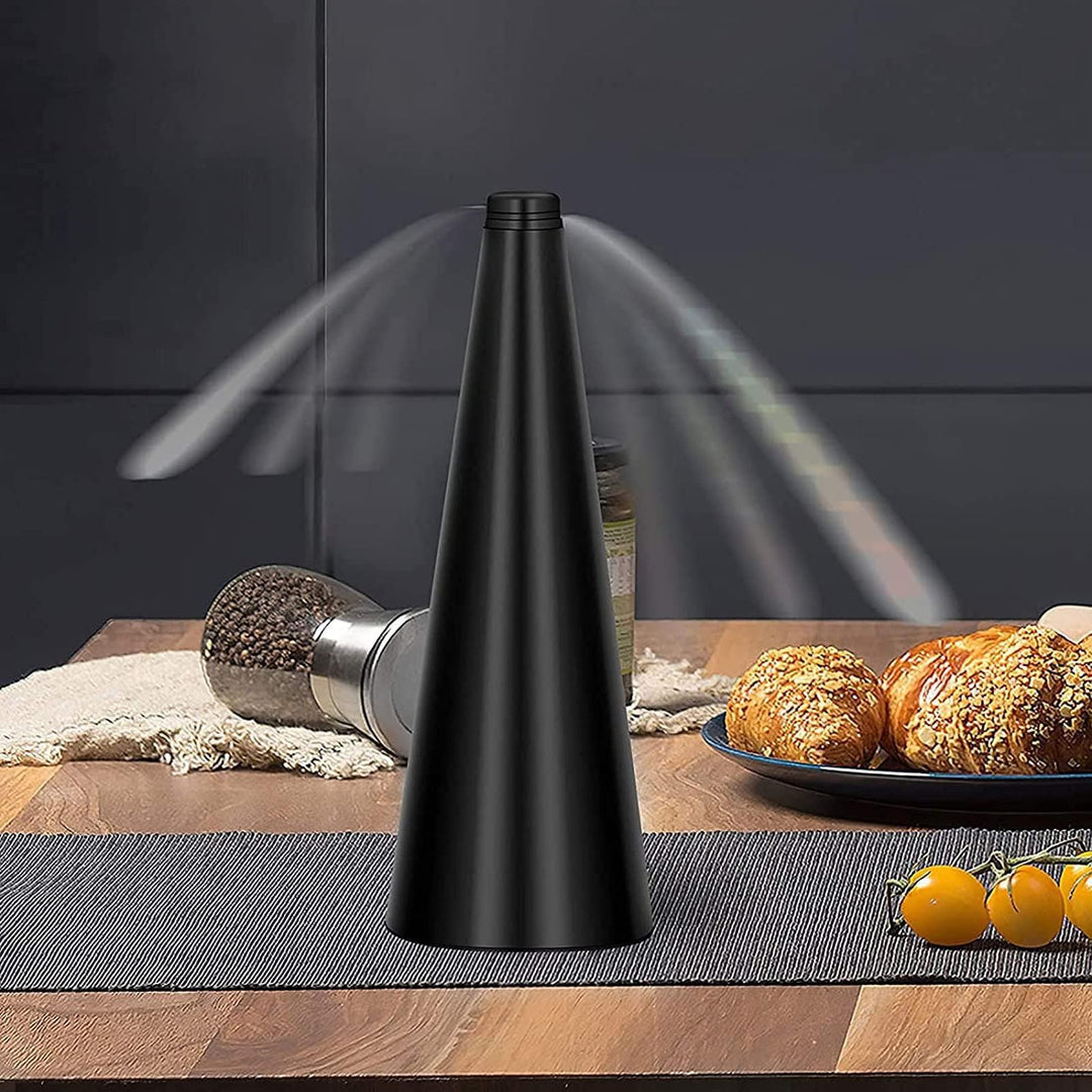 2Pcs Fliegenwedler - Tischventilator Gegen Fliegen und Wespen 2-in-1-Startmodus 2 Stück Schwarz-A, 2