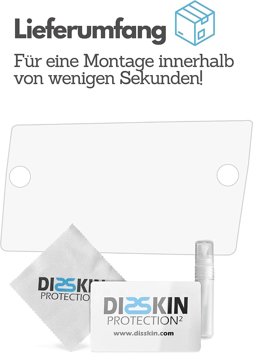 DISSKIN® Displayschutzfolie für Volkswagen Discover Media &amp; Pro Display - selbstheilend durch Wärme,