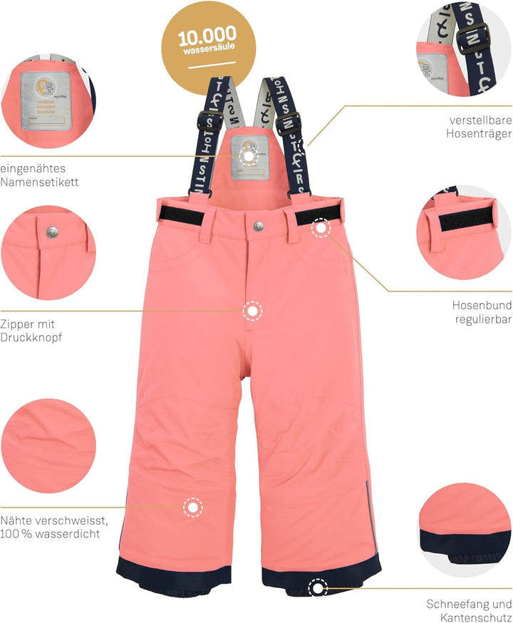 first instinct by killtec Unisex Skihose/Matschhose/Funktionshose mit Trägern und Schneefang Fisw 48