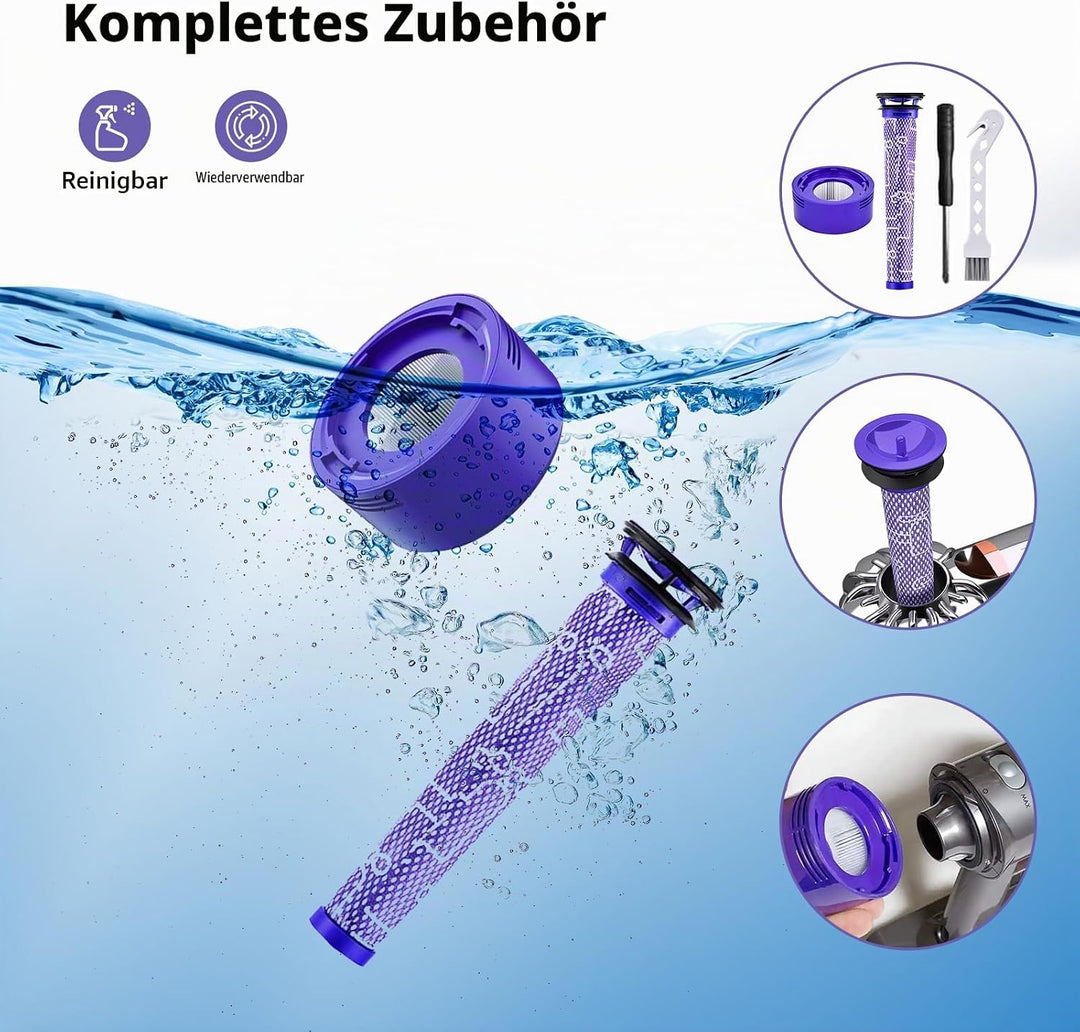 V8 Akku für Dyson, Ersatzakku für Dyson SV10 4600mAh Kompatibel mit V8 Absolute Animal Fluffy Motörh
