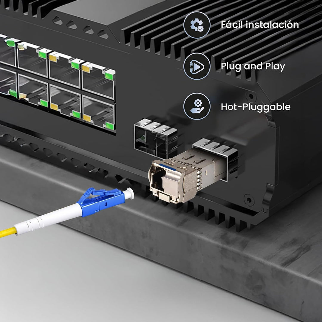 Extralink WDM SFP Modul Singlemode 10G LC 1270/1330nm bis 20km – Kompatibel mit HP Aruba – Gigabit T