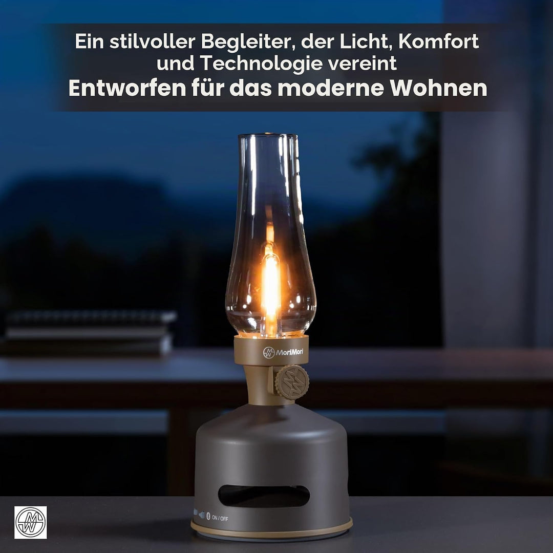 MoriMori Design-Leuchte mit Lautsprecher - (choco-brown), Choco-brown