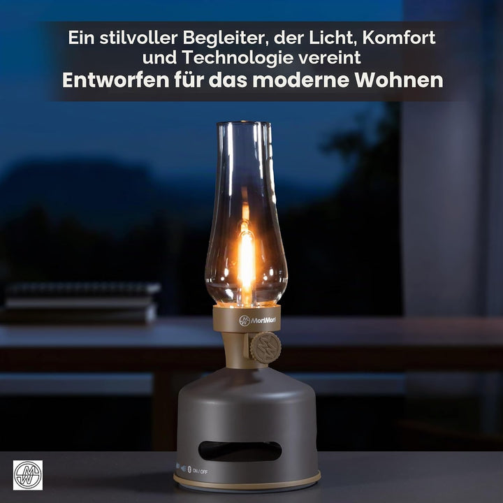 MoriMori Design-Leuchte mit Lautsprecher - (choco-brown), Choco-brown