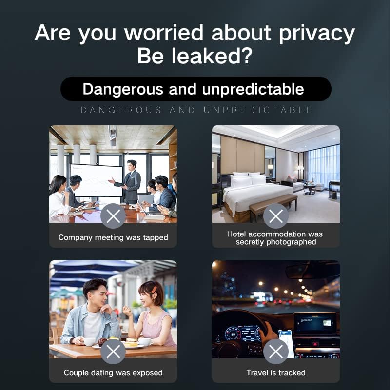 POMIACAM K18S Drahtloser versteckter Kamera-Detektor, Anti-Spionage-Detektor, Fehlerdetektor, RF-Det