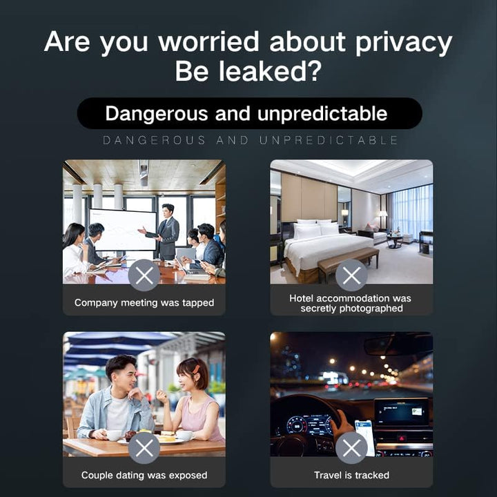 POMIACAM K18S Drahtloser versteckter Kamera-Detektor, Anti-Spionage-Detektor, Fehlerdetektor, RF-Det