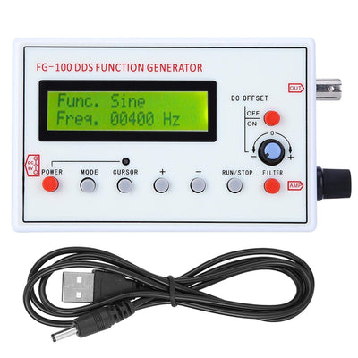 BuyWeek DDS Signalgenerator, Funktionsgenerator mit USB-Kabel Sinusfrequenz 1HZ-500KHz Zähler Signal