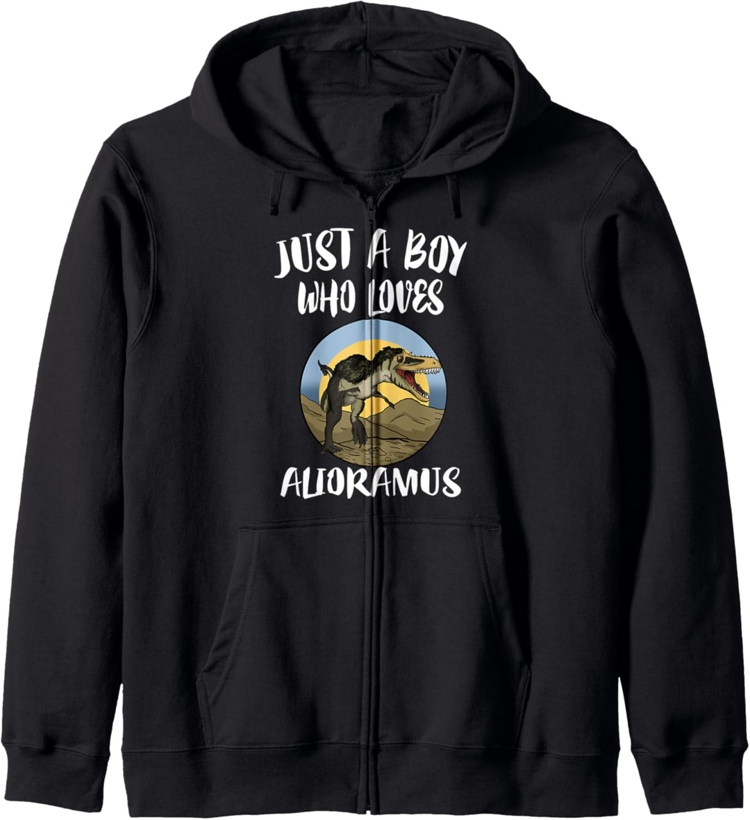 Just A Boy Who Loves Alioramus Dinosaurier Kapuzenjacke