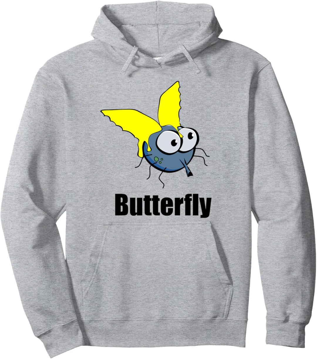 Butterfly - Butterfliege - Tierisches Wortspiel fun4m3animal Pullover Hoodie