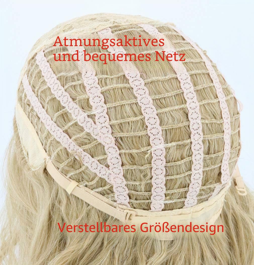 Topcosplay Cosplay Perücke für Herren Lang Gelockt Aschblond Perücke für Cosplay Halloween Kostüm Th
