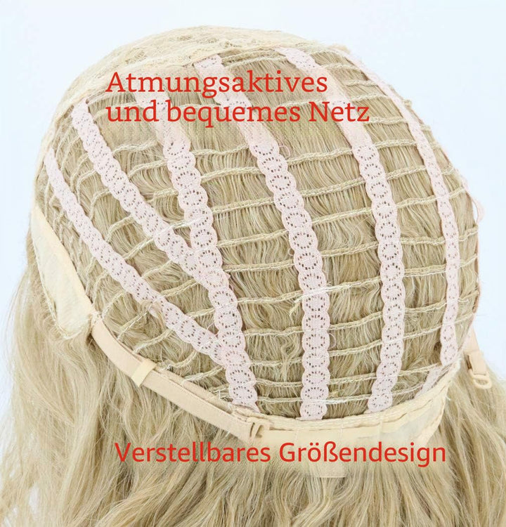 Topcosplay Cosplay Perücke für Herren Lang Gelockt Aschblond Perücke für Cosplay Halloween Kostüm Th