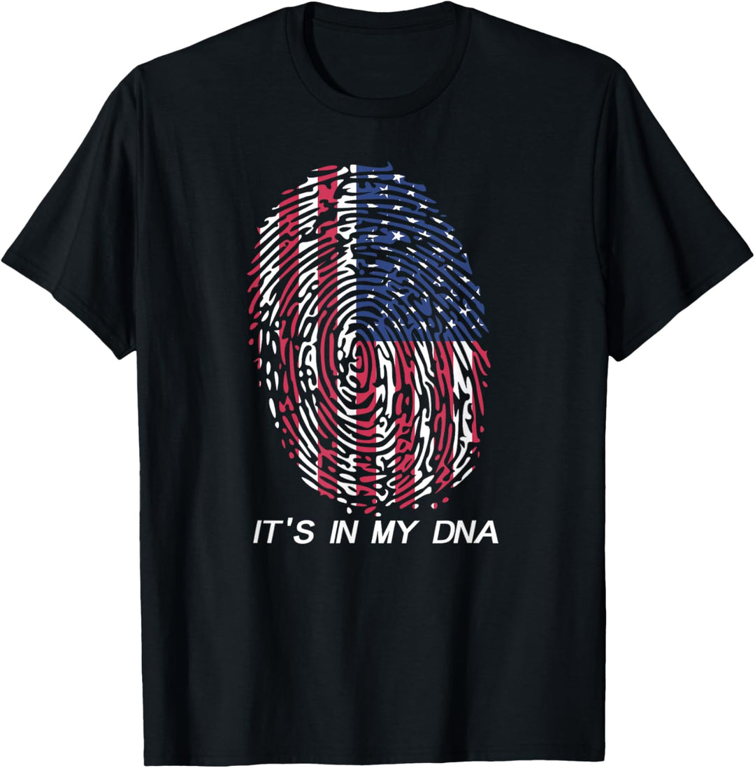 USA-Flagge "It's in my DNA" T-Shirt