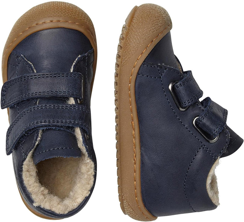 Naturino Racoon VL-Lauflernschuhe mit Wollfutter 18 EU Blau, 18 EU Blau