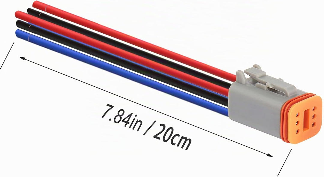 WOODGUILIN DT Stecker Connectors 6 Polig,DT Wasserdichter Steckverbinder,DT Stecker Steckverbinder,D