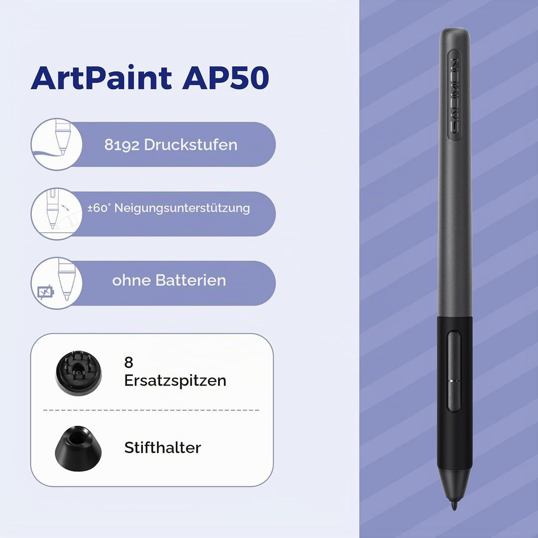 GAOMON PD156PRO 15,6 Zoll laminiertes Grafik-Display mit Full-HD-Display (1.920 x 1.080), Batterielo