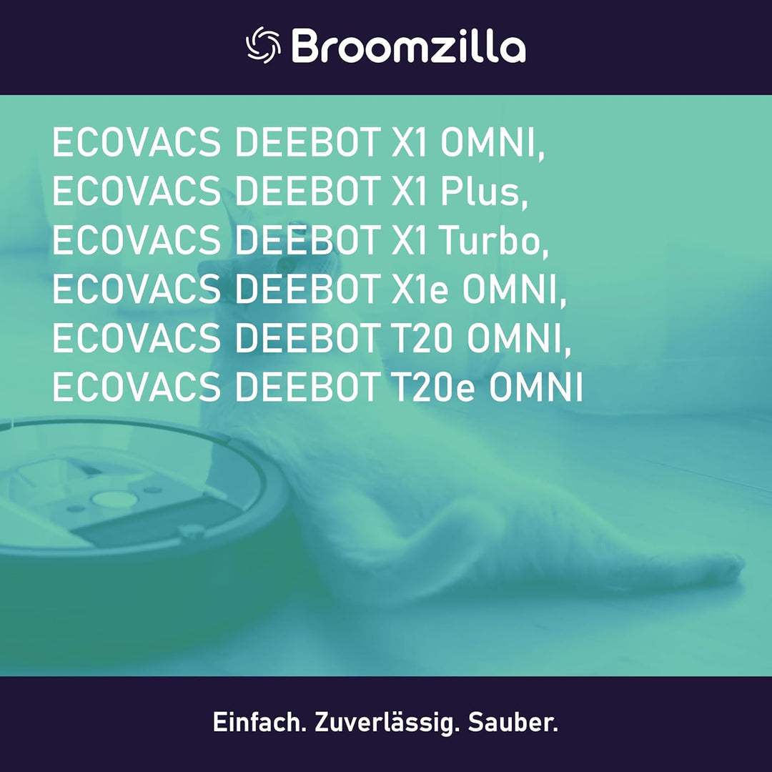 10 Stück Staubbeutel für Ecovacs Deebot X1 Omni / X1 e Omni / T20 Omni / T20e Omni Saugroboter Absau
