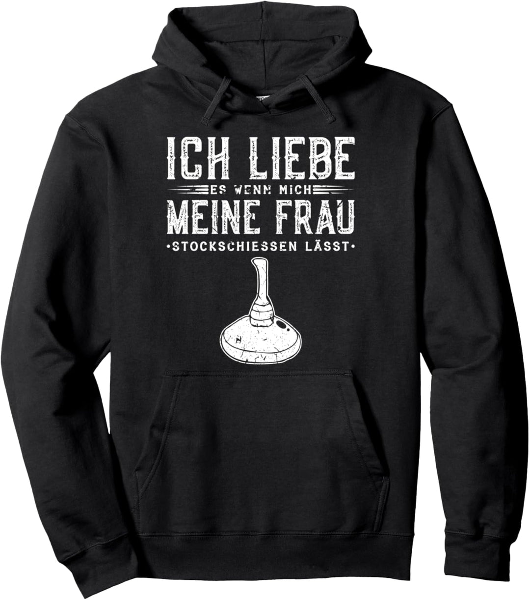 Ich Liebe Meine Frau Stockschiessen Eisstock Pullover Hoodie