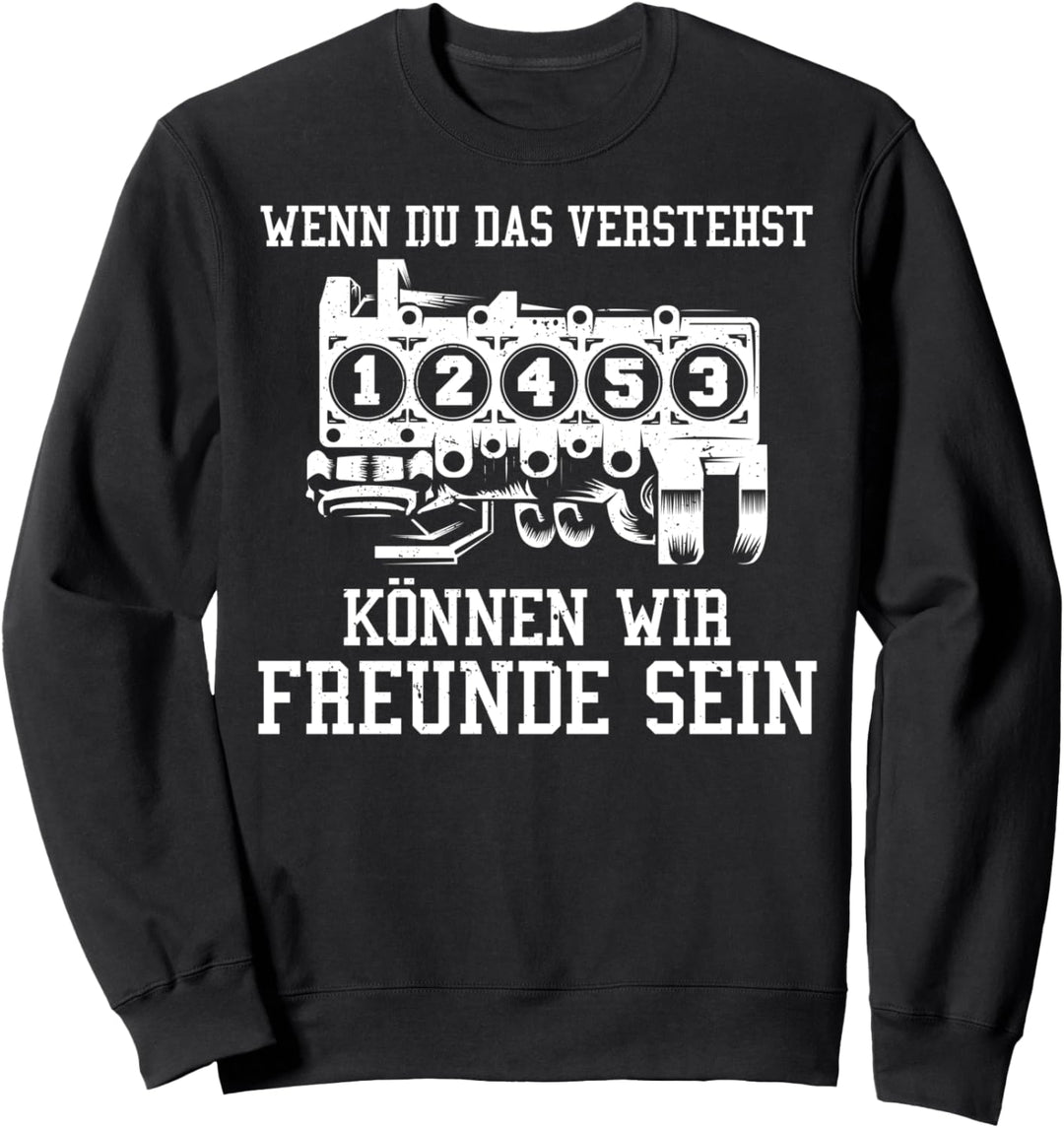 Schrauber Auto Mechatroniker 5 Zylinder Kfz Mechaniker Sweatshirt